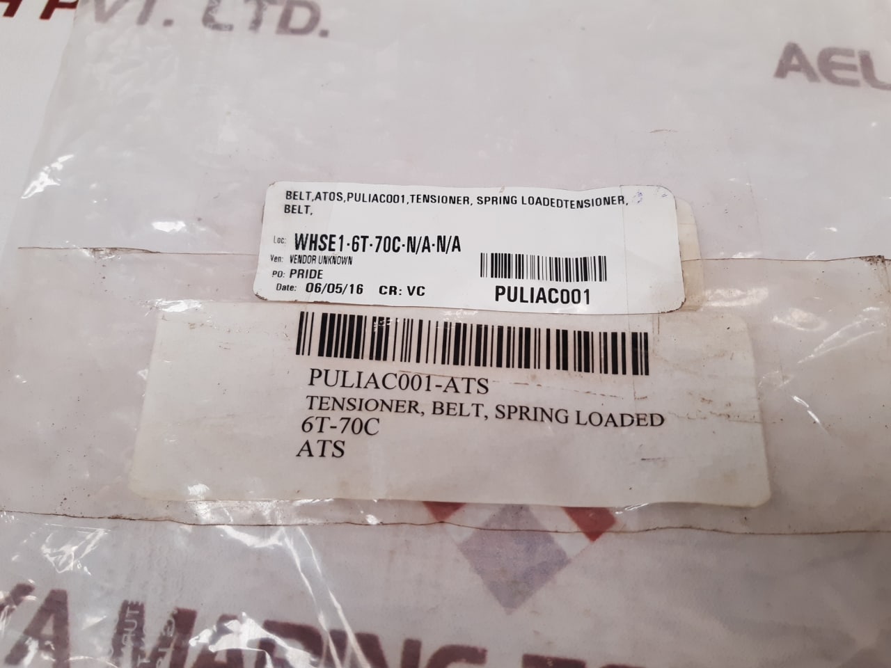 Fenner Drives Puliac001 Tensioner Belt Spring Loadedtensioner