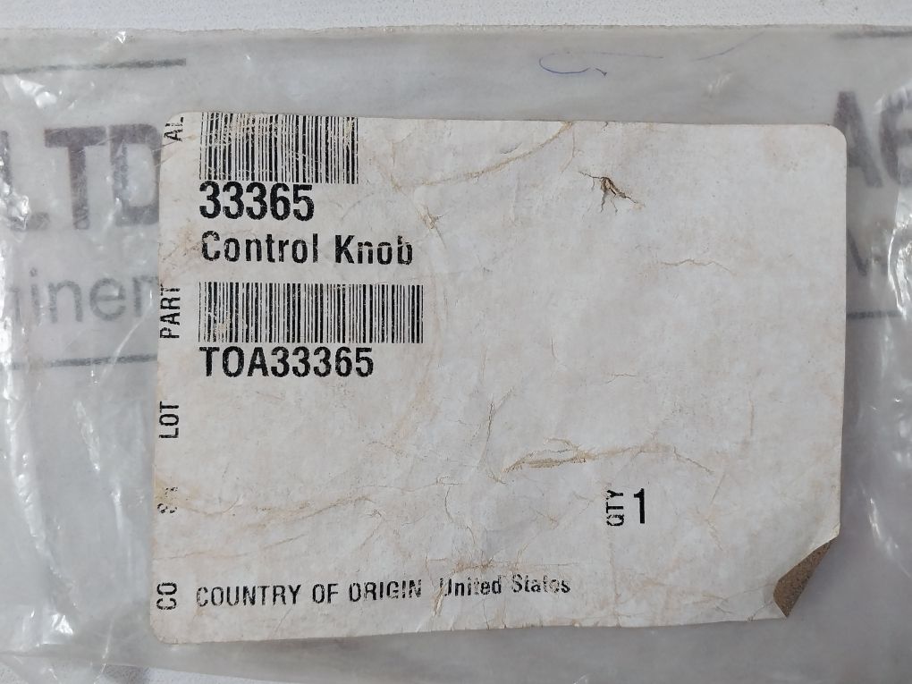 Toastmaster 33365 Knob Switch