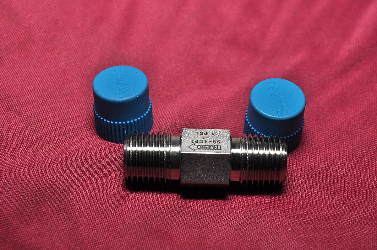 Nupro ss-4co2-1 check valve