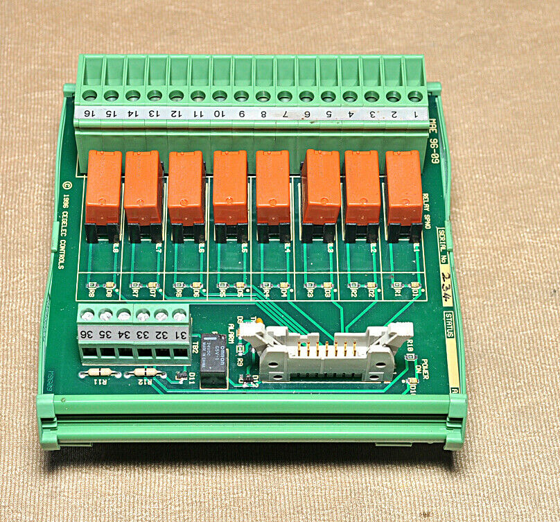 Cegelec mae 96-09 way relay termination panel