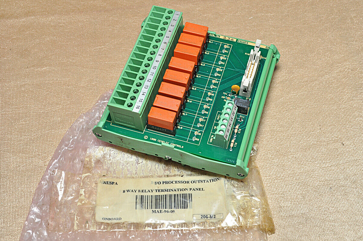 Cegelec mae 96-09 way relay termination panel