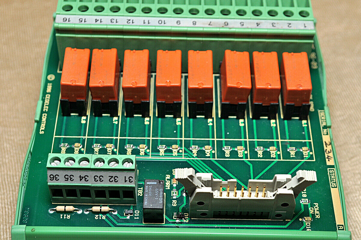 Cegelec mae 96-09 way relay termination panel