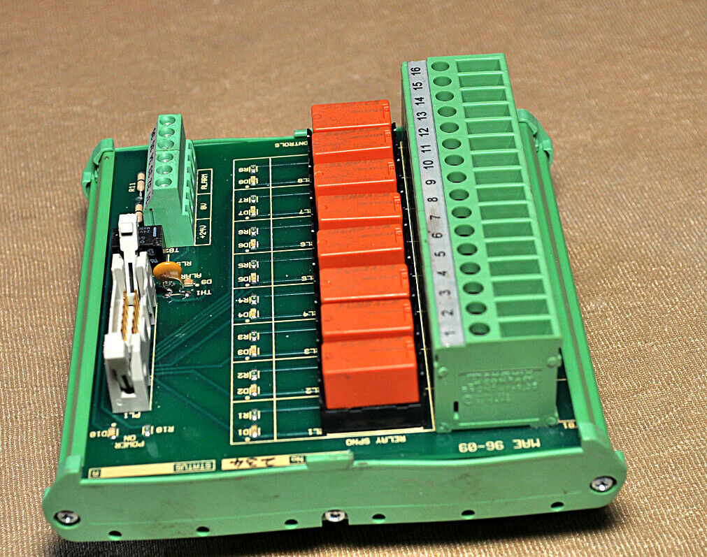 Cegelec mae 96-09 way relay termination panel