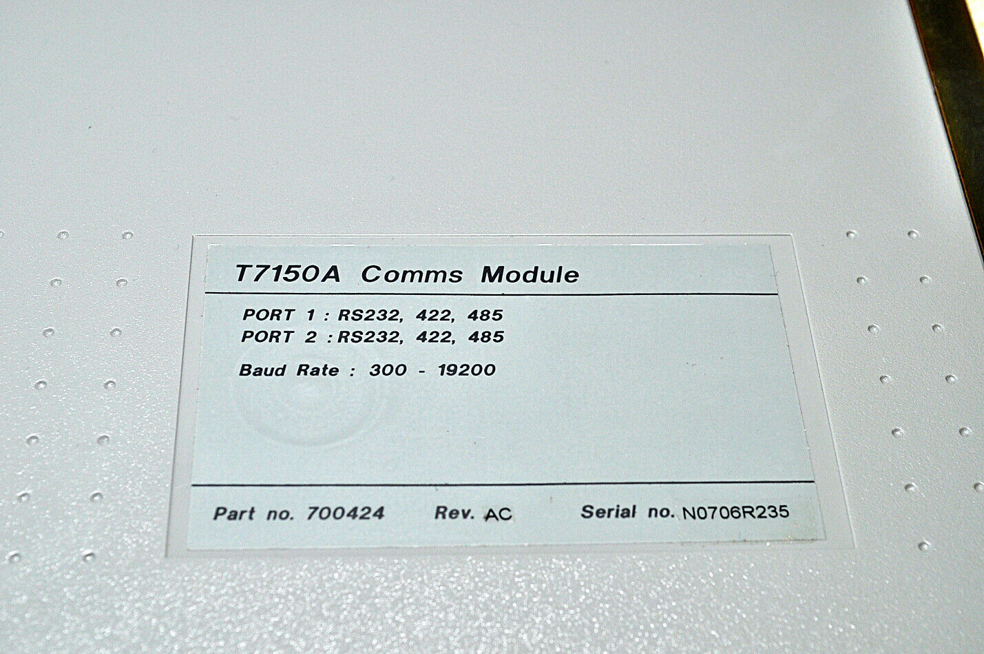 Rockwell ics triplex T7150a comms module