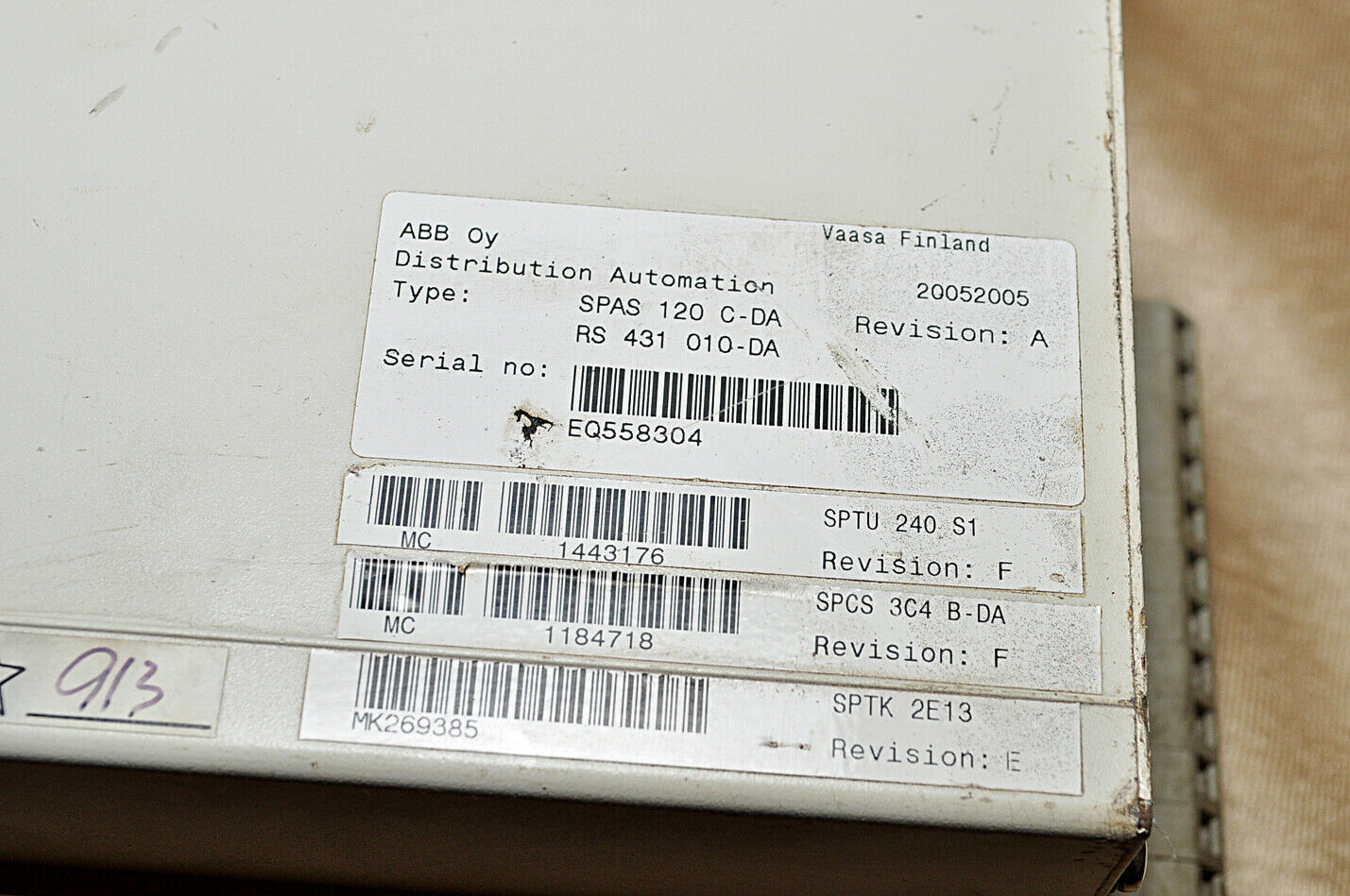 Abb spas 120 c-da rs 431 010-da relay