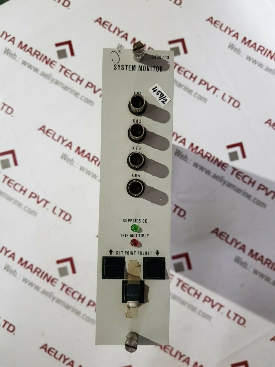 Bently nevada 3300 system monitor 3300/03-01-00