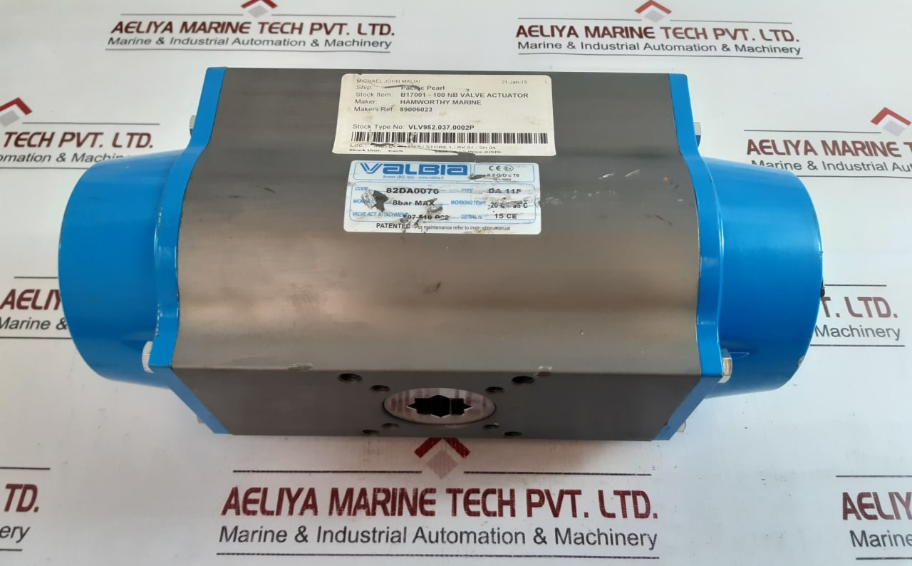 Valbia Da 115 Pneumatic Valve Actuator 82Da0070