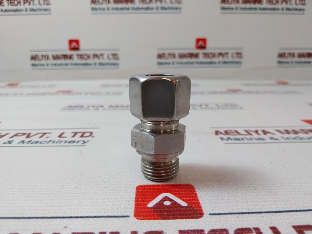 4571 14S Stainless Steel Straight Compression Fitting With Male Thread