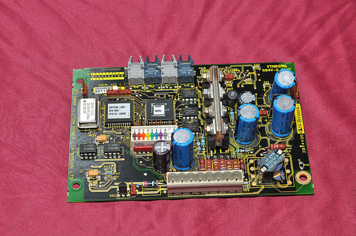Alstom power conversion 20x4496g1 pcb card rev 0004