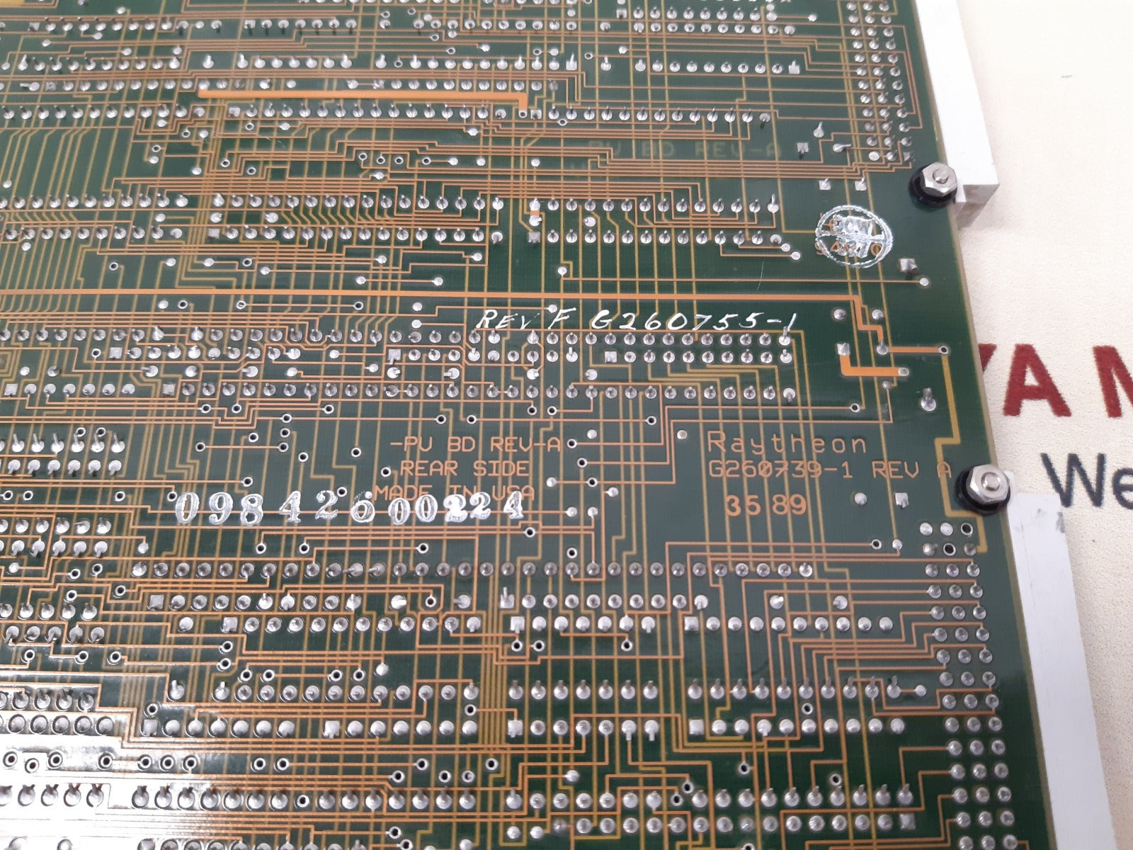 Raytheon g260739-1 processor board
