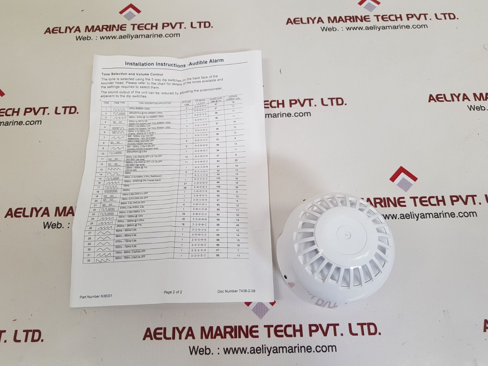 klaxon pss-0050 sounder & deep base 6-35ma
