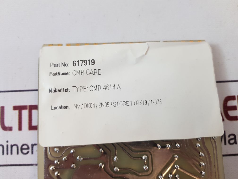 617919 Cmr Card