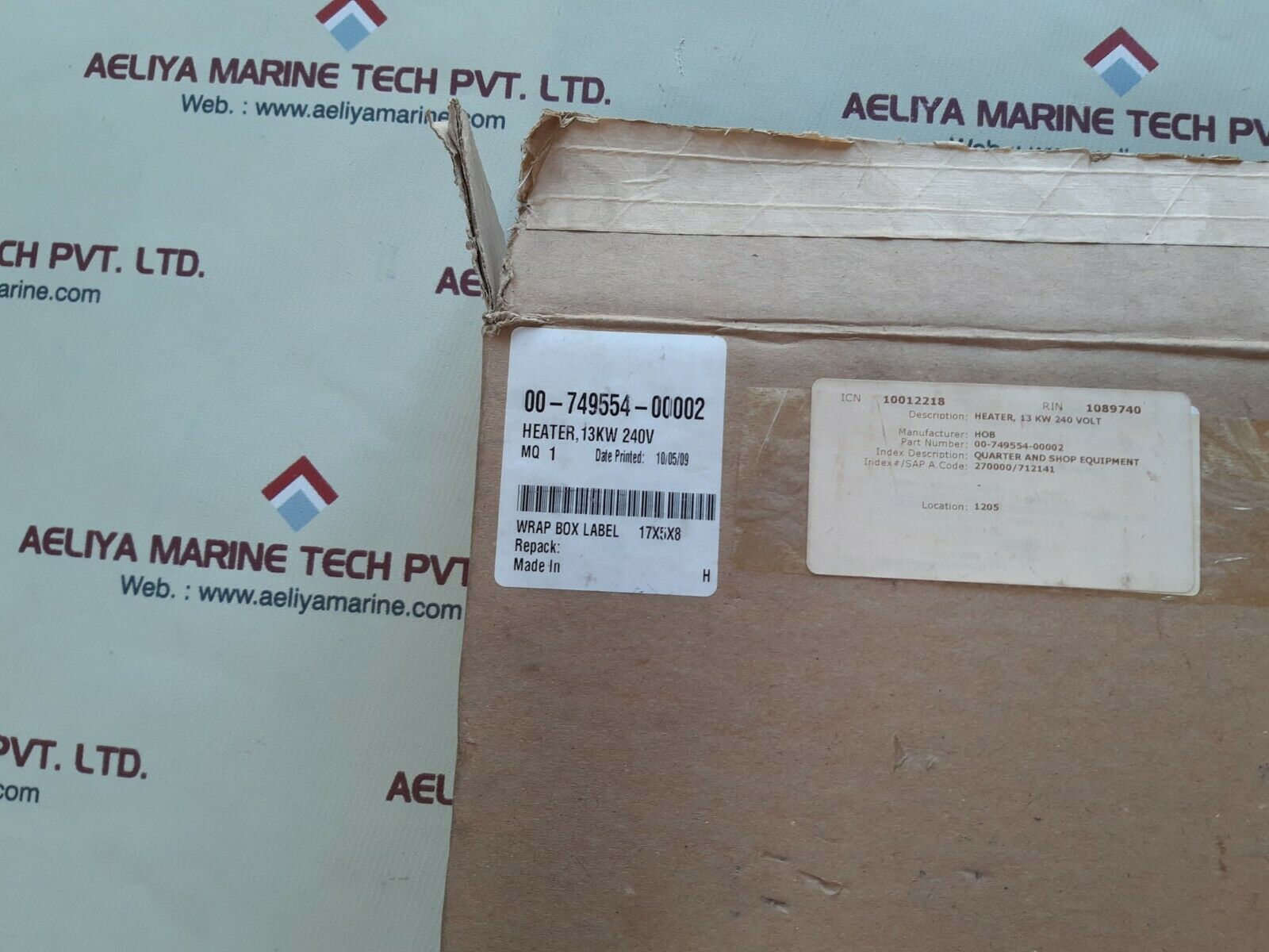 Hob 00-749554-2 heater,13kw 240v