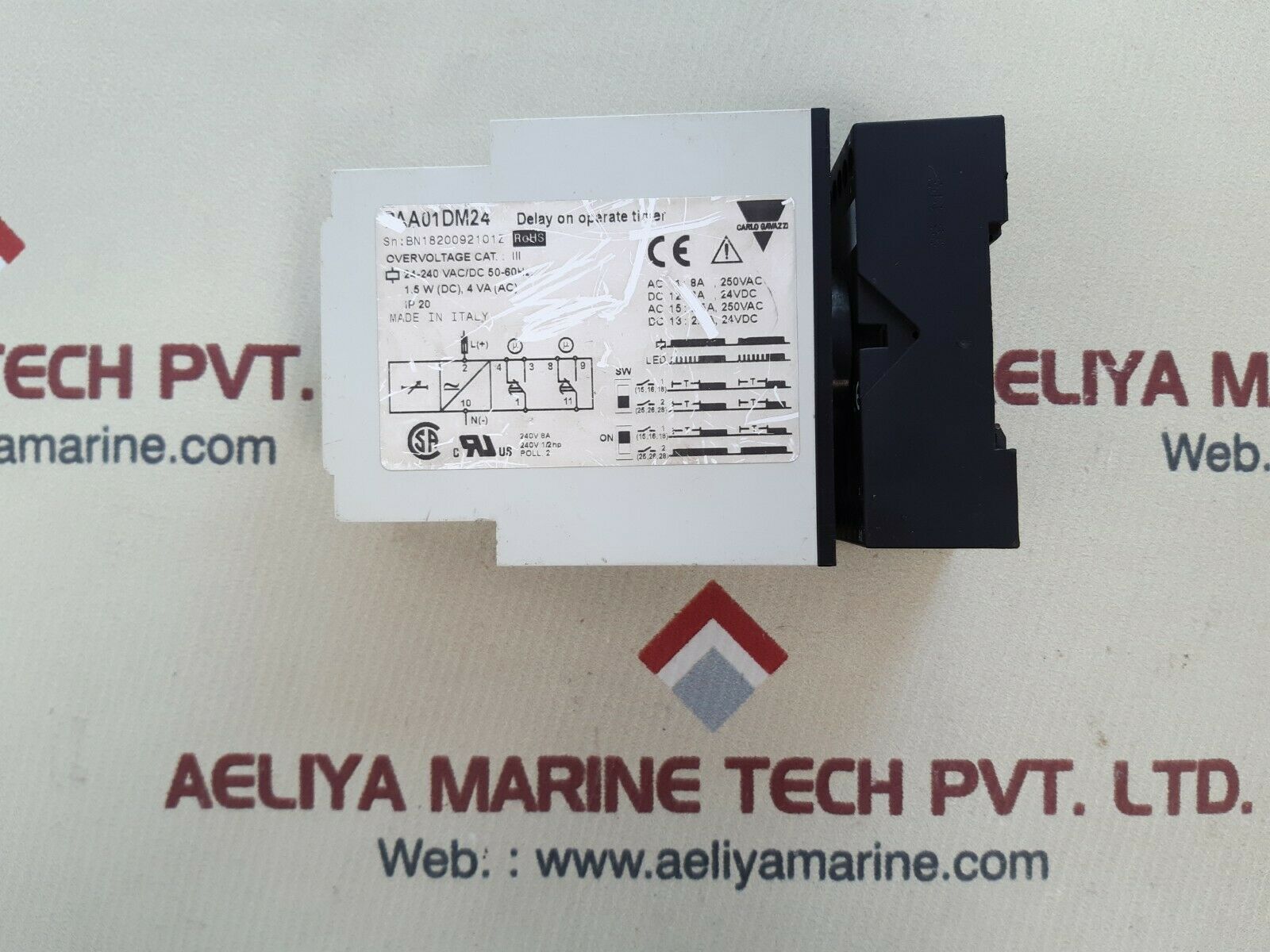Carlo gavazzi paa01dm24 delay on operate timer 24-240 vac/dc