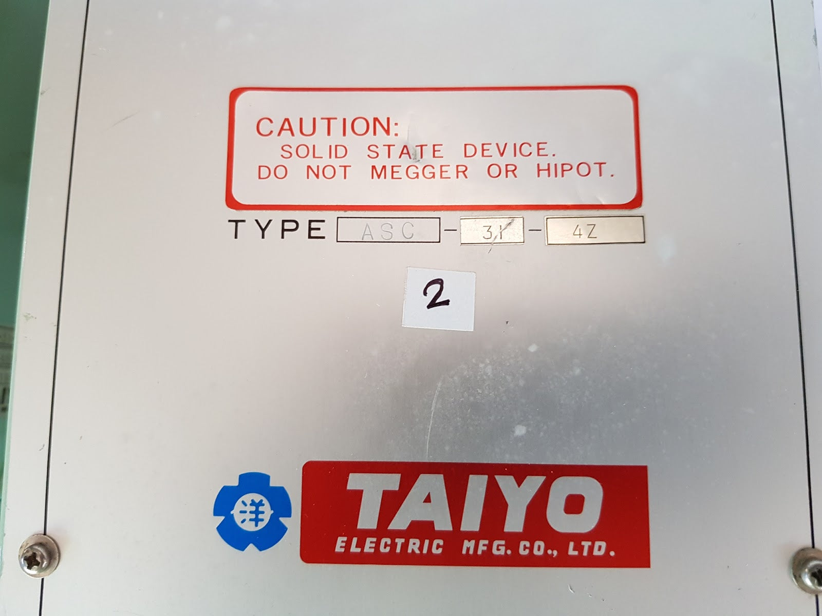 Taiyo asc-31-4z automatic voltage regulator