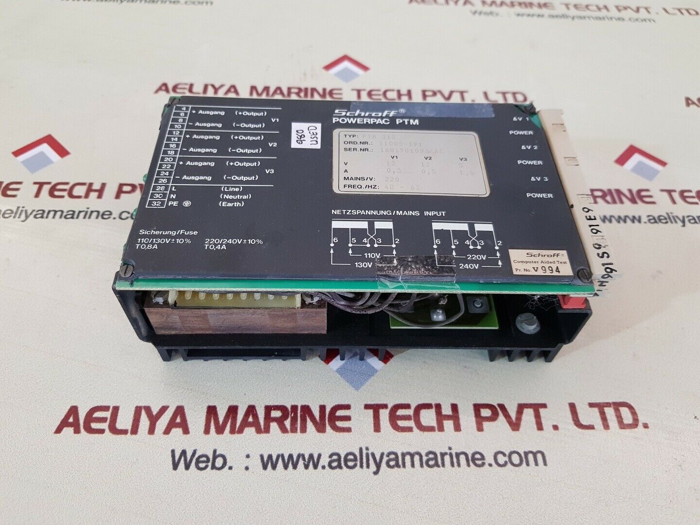 Schroff ptm 315 power ptm