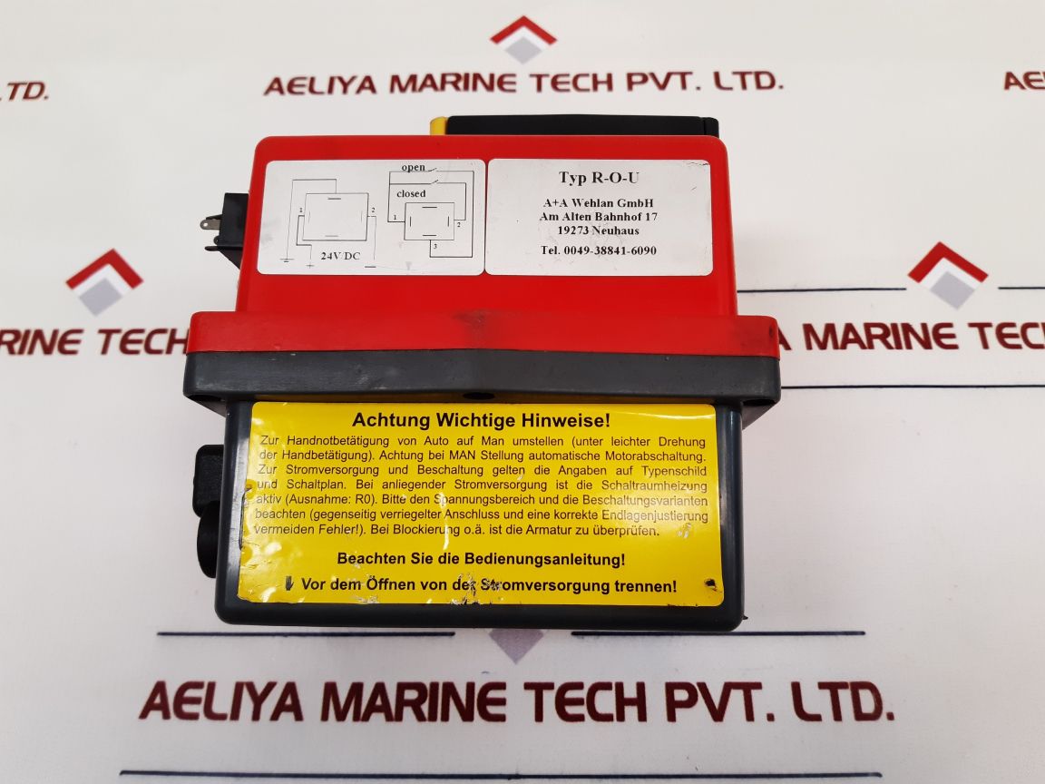 A+A Wehlan R-o-u Positioner Valve Used