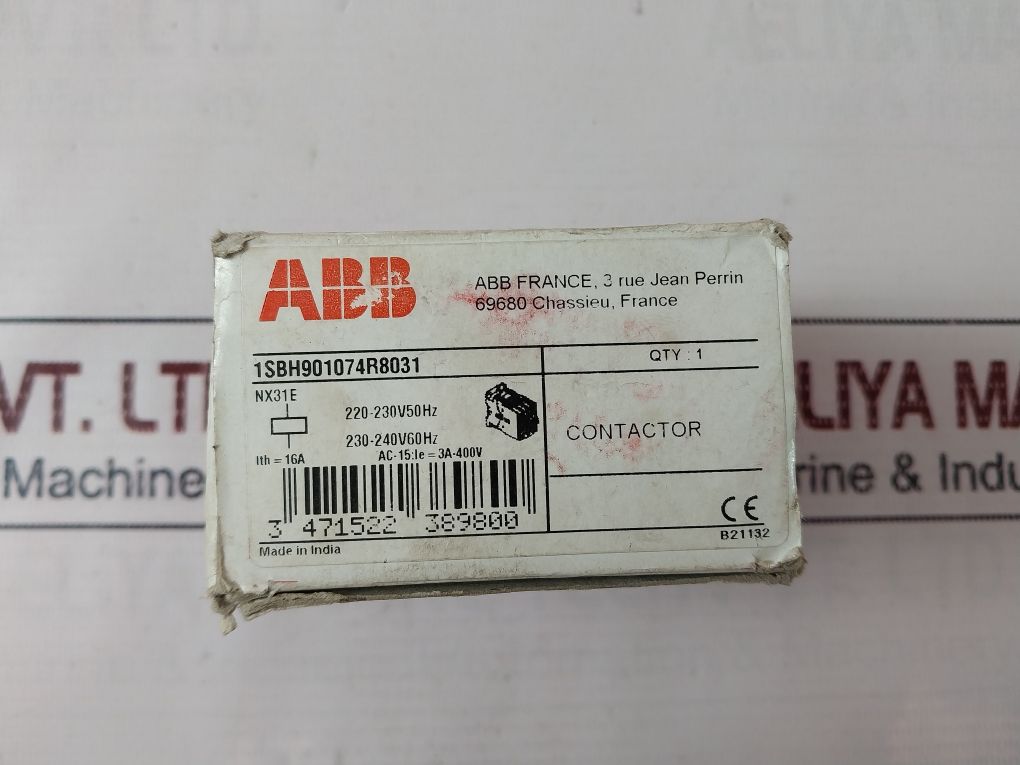 Abb 1Sbh901074R8031 Contactor Nx-31E 220-230V 50Hz/230-240V 60Hz