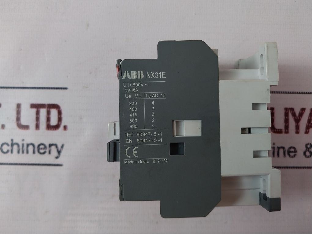 Abb 1Sbh901074R8031 Contactor Nx-31E 220-230V 50Hz/230-240V 60Hz