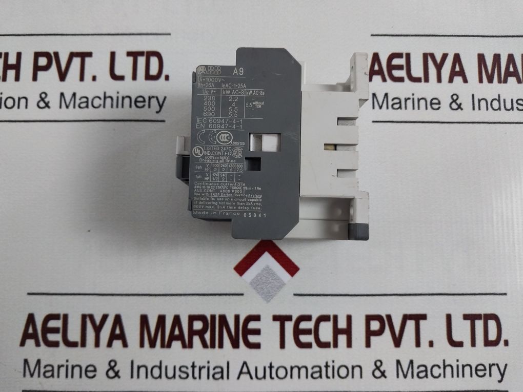 Abb A9-30-10 Contactor 26A, 110-115V 50Hz/115-127V 60Hz