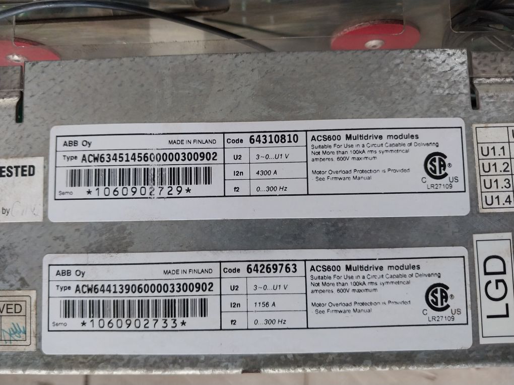 Abb Acw6345145600000300902 Acs600 Multidrive Module