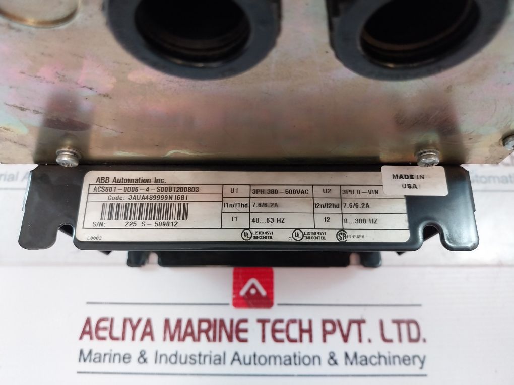 Abb Acs601-0006-4-s00B1200803 Ac Drive Acs 600 Namc-51