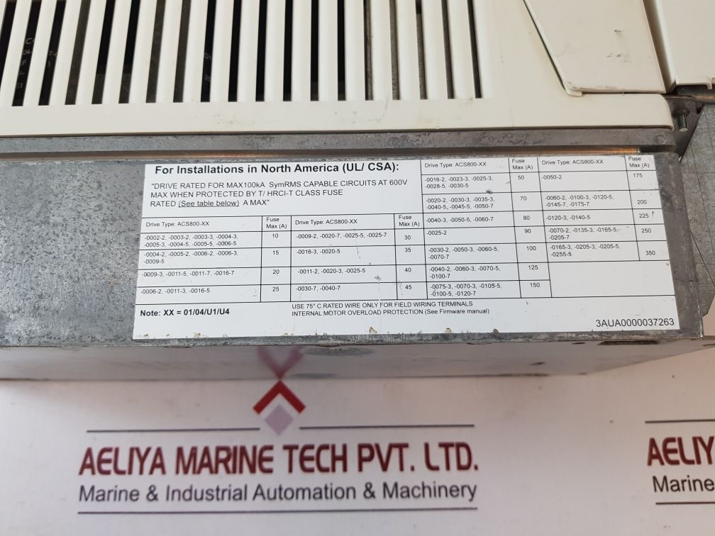 Abb Acs800-01-0004-3 Drive Acs800-xx