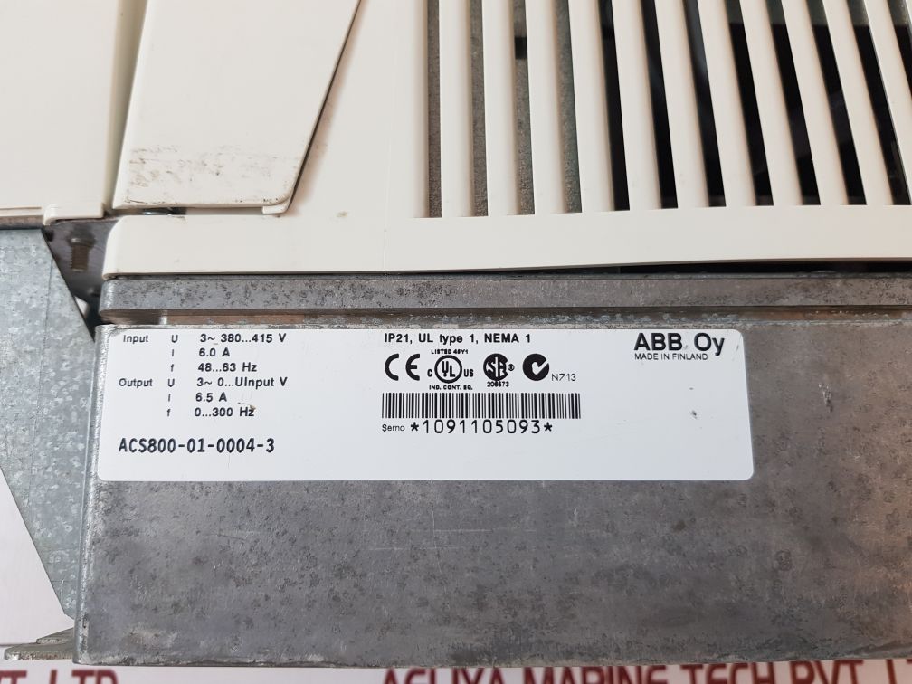 Abb Acs800-01-0004-3 Drive Acs800-xx