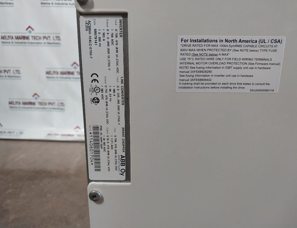 Abb Acs800-104Lc-0700-7+E205