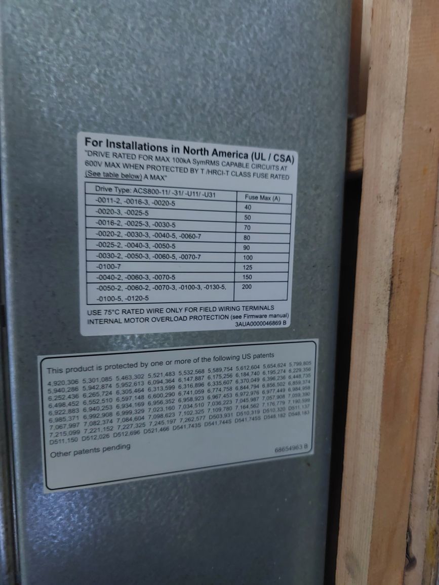 Abb Acs800-u11-0025-5 Drive Control Panel