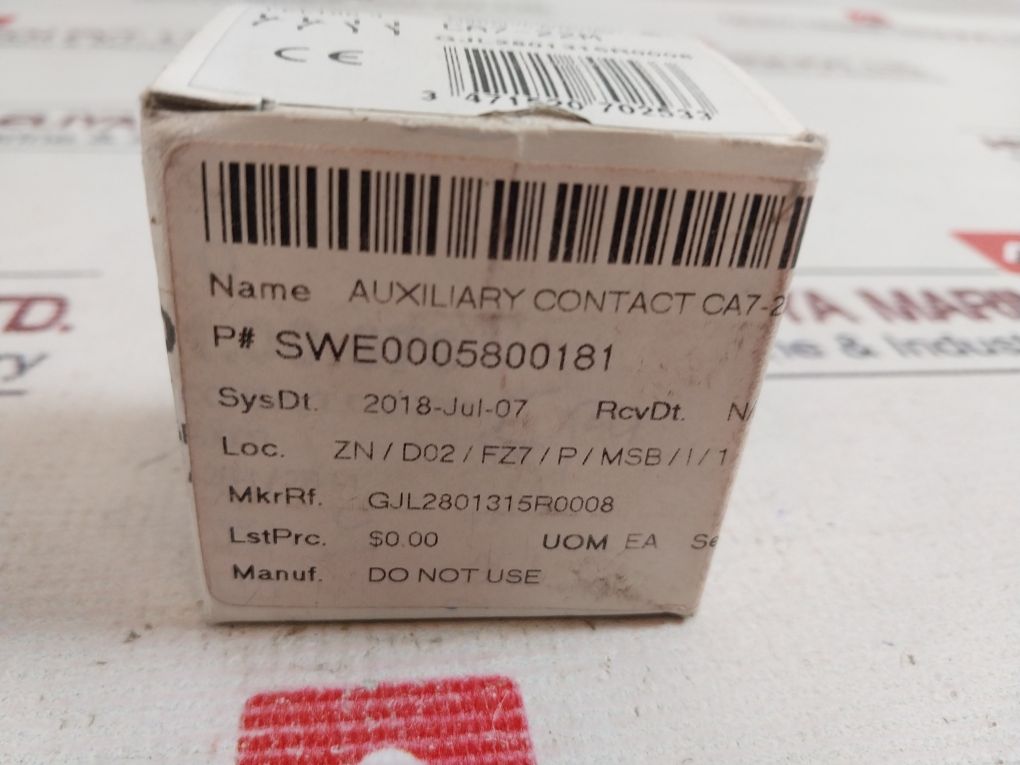 Abb Ca7-22M Auxiliary Contact Block Swe0005800181