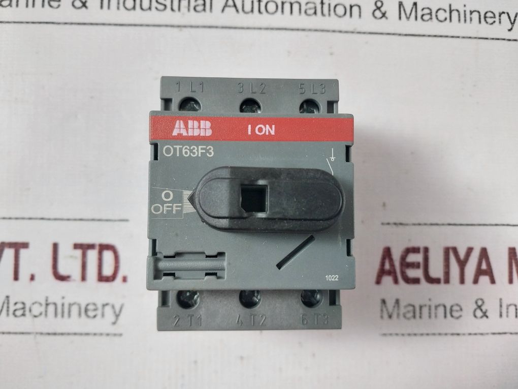 Abb Ot63F3 Disconnector/Load Break Switch 600Vac 60A