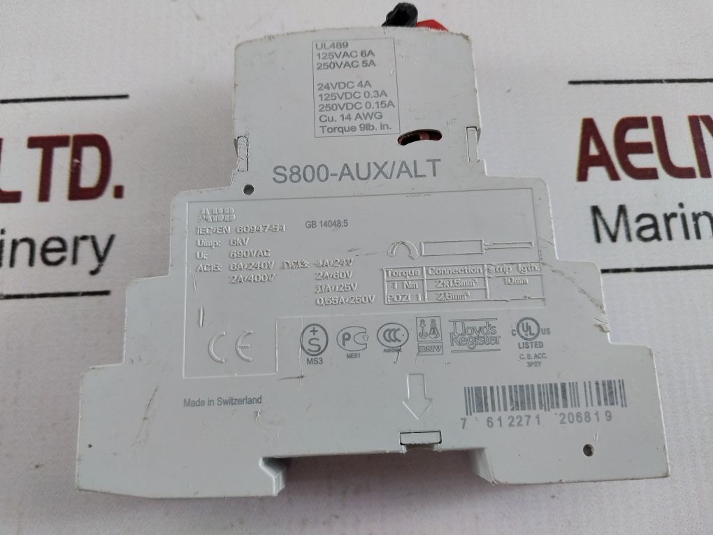 Abb S800-auxAlt Auxiliary Contact