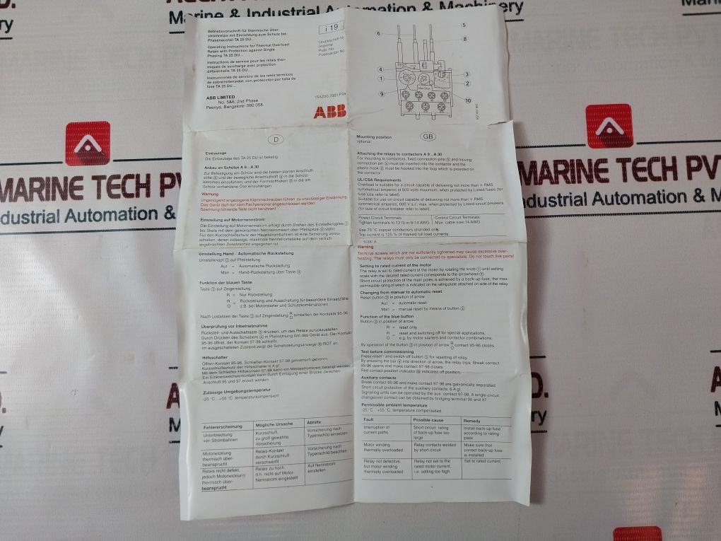 Abb Ta25 Du 11A