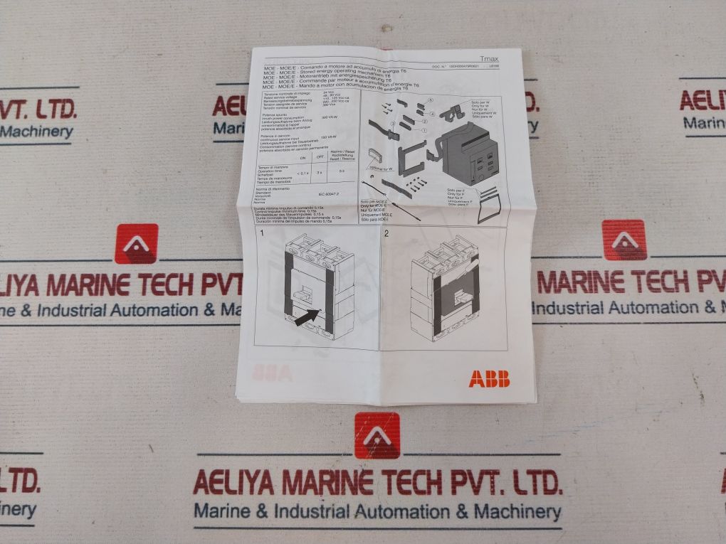 Abb Tmax Moe-moe/E-stored Energy Operating Mechanism T6 Set