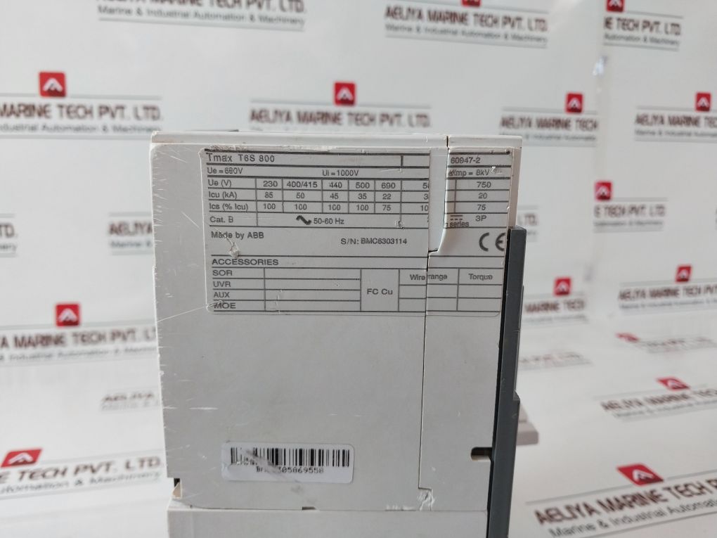 Abb Tmax T6S 800 Circuit Breaker