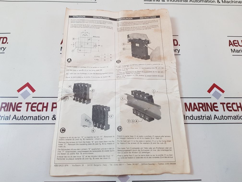 Abb Uxab 169216 R 033 Fixed Part For Plug-in Circuit-breaker