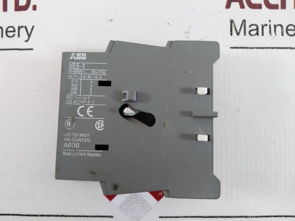 Abb Ve5-1 Mechanical Interlock
