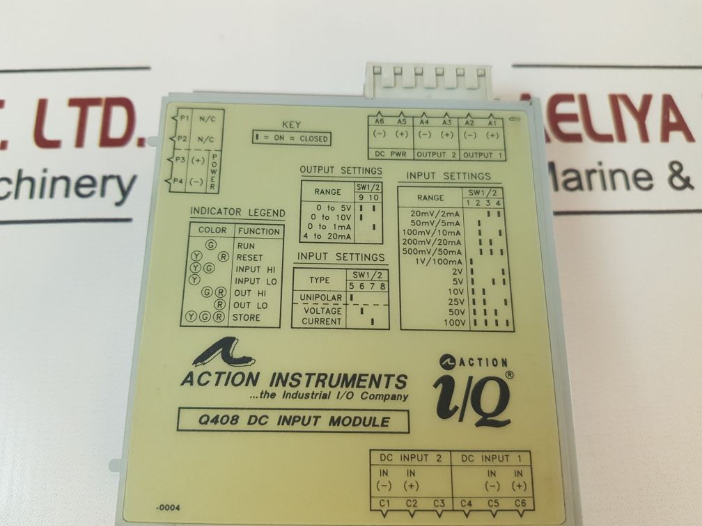 Action Instruments Q408 Dc Input Module Q408-a004 Action I/Q