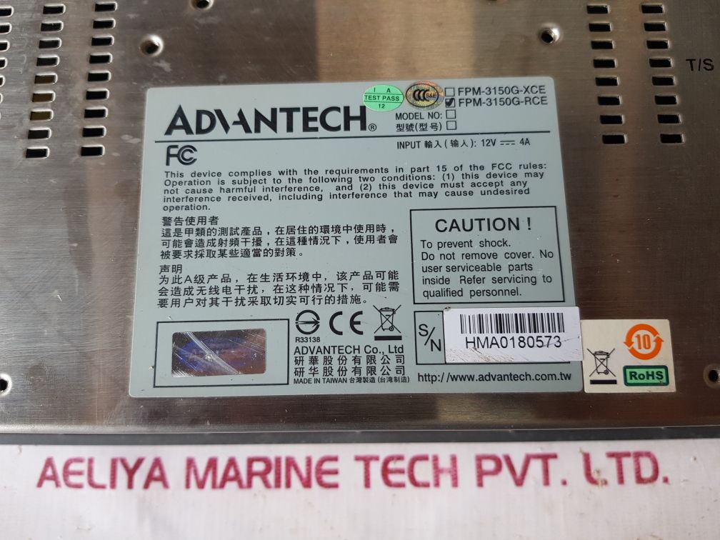 Advantech Fpm-3150G-rce Lcd Display