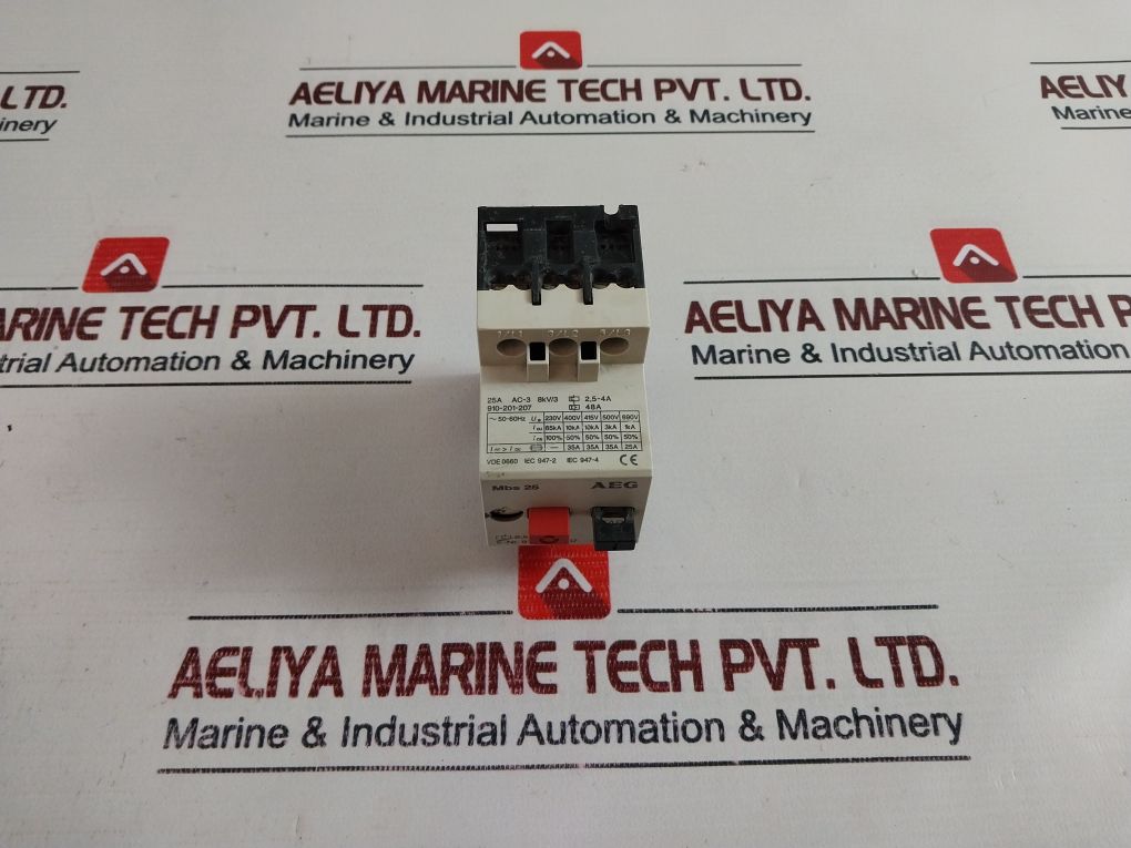 Aeg Mbs 25 Motor Starter Circuit Breaker 25A Ac-3 8Kv/3
