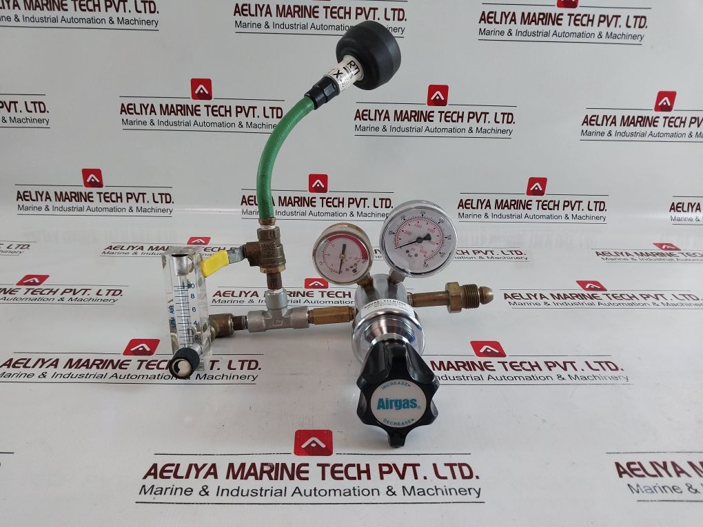 Airgas Y11-n198K Pressure Regulator With Rti Nitro Pro 436050 N2 Purity Tester