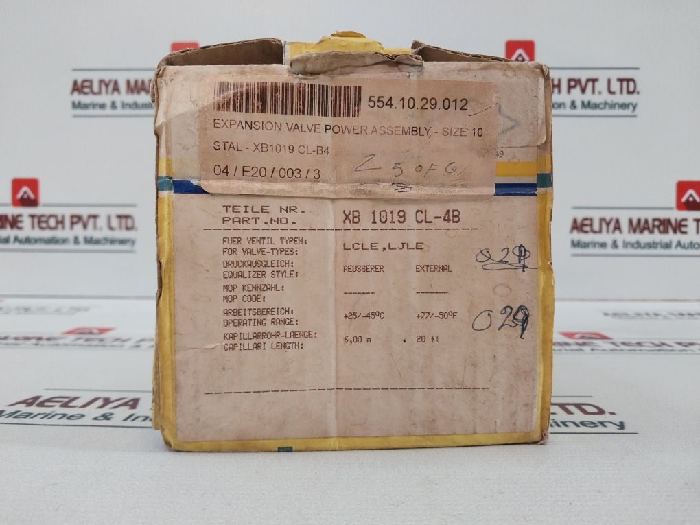 Alco Controls Xb 1019 Cl-4B Thermo Expansion Valve