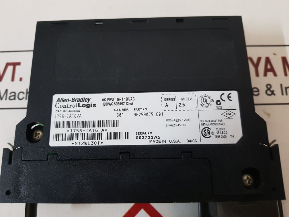 Allen-bradley 1756-ia16/A Input Module 120Vac