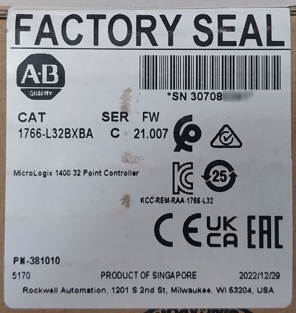 Allen-bradley 1766-l32Bxba