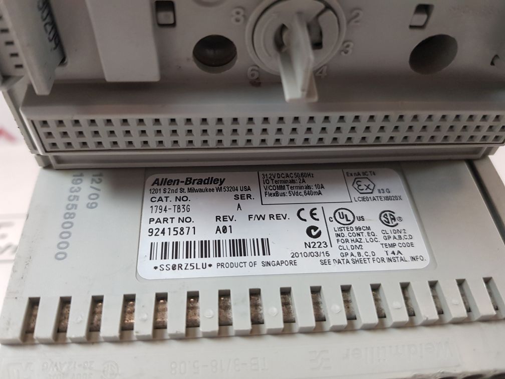 Allen-bradley 1794-tb3G Flex Terminal Base 92415871