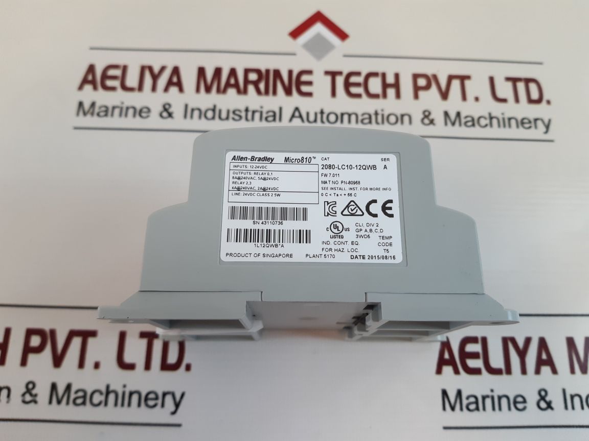 Allen-bradley 2080-lc10-12Qwb Ser.A Micro810 Controller