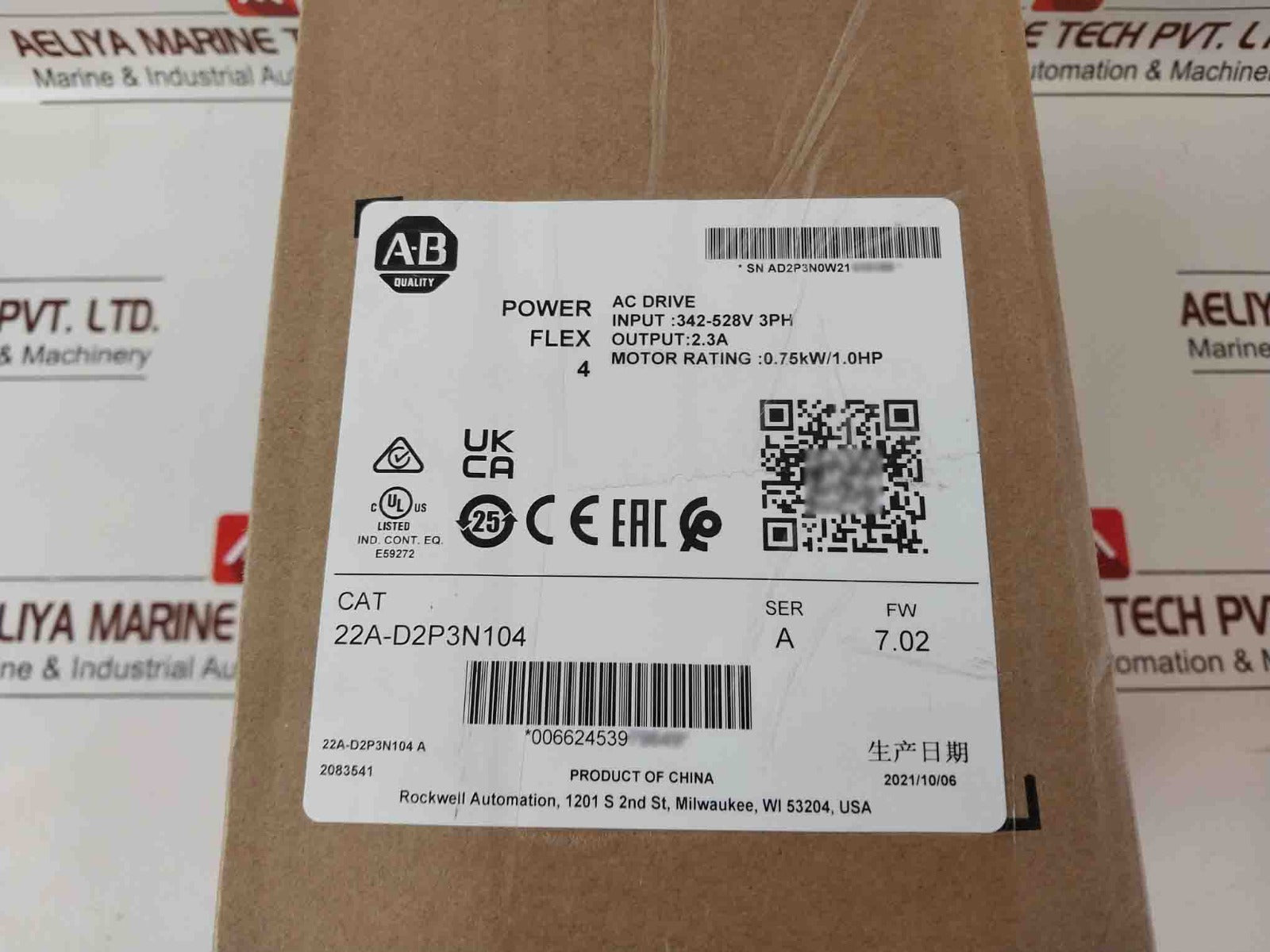 Allen-bradley 22A-d2P3N104 Ac Drive Ser.A Sealed Pack