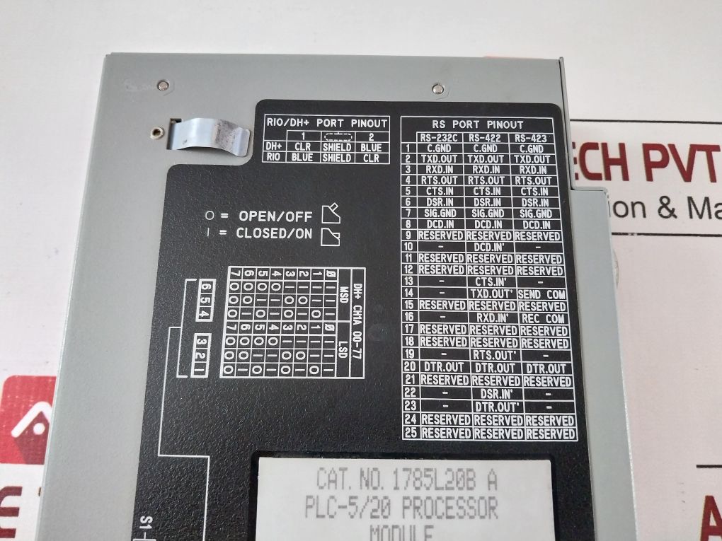 Allen-bradley 1785L20B A Series:A Plc-5/20 Processor Module 96106674