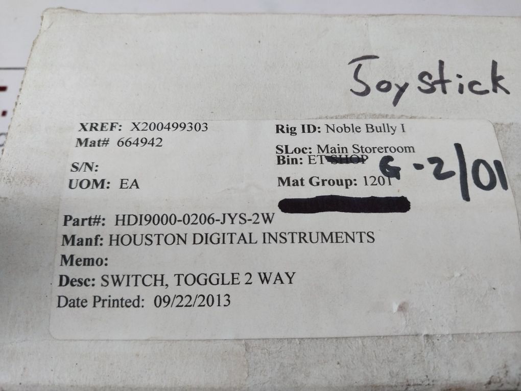 Allen–Bradley 800T-t2F3 2 Way Toggle Switch Hdi9000-0206-jys-2W